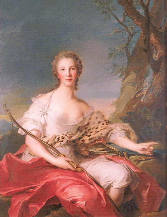 Jean Marc Nattier Madame Bouret as Diana Germany oil painting art